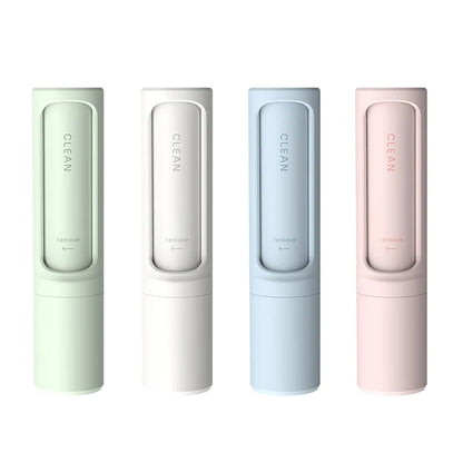 2-in-1 Reusable Pet Hair Remover Brush and Lint Roller for Effective Fur and Dust Removal from Clothes - Self-Cleaning and Portable